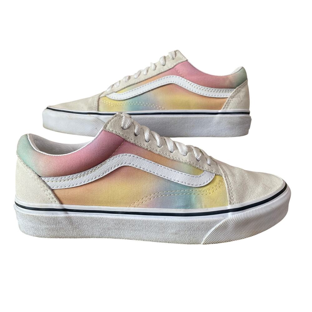 Vans Old Skool Platform Aura Shift Pastel Rainbow Women's 8 EU 38.5